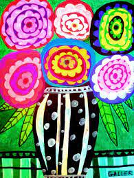 Wrongly known as day of the dead flowers, the cempasuchil are native to mexico and central america. Half Dozen Abstract Roses Folk Art Painting Mexican Folk Art Painting Folk Art Flowers Mexican Art