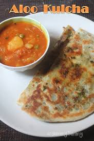 Amristari Aloo Kulcha Recipe Stuffed Potato Naan Bread Recipe Recipe Kulcha Recipe Recipes Naan Bread