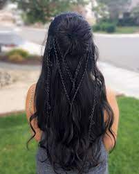 By Prettyhstyle3029 Microbraids Hair Braid Trenza Hairstyle Longhair Bohemian Solfcurls Peinado V Long Hair Styles Hair Styles Beauty Tips For Hair