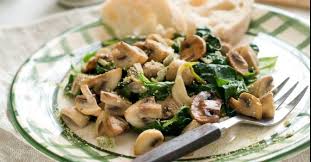 Recette De Salade Minceur De Champignons Aux Epinards Recette Salade Minceur Recette Salade Salade De Champignons