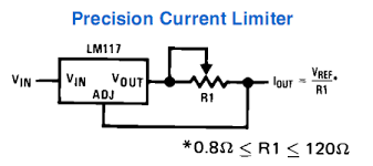 Precision Current Limiter Schematic Circuit For Lm317 Lm338 Lm350 Circuit Projects Electronic Circuit Projects Constant Current