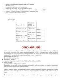 La casa de bernarda alba. La Casa De Bernarda Alba Analisis De Personajes Y Situacion Nel 2020 Letteratura