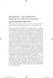 Pdf City Distribution And Urban Freight Transport Multiple Perspectives