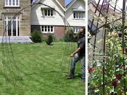 Handmade Galvanised Rusted Steel Garden Arches Moore Designs Garden Arches Garden Archway Contemporary Garden