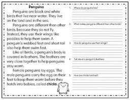 Winter Reading Comprehension Passages Questions Snow Penguin Reindeer Etc Comprehension Passage Reading Comprehension Passages Nonfiction Reading