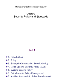 Chapter04 Security Policy And Standards Pdf Information Security Computer Security