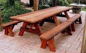 Pin By Holly Church On Outdoor Living With Images Wooden Picnic Tables Picnic Table Plans