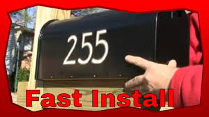 Mailbox numbers can fade over time, but a mailbox plaque number will stay clean and readable for years without potential sun fading. Mailbox Information Installation Guidelines Usps Regulations