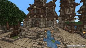 Medieval Village Map Download For Minecraft 1 7 1 6 Village Map Minecraft Medieval