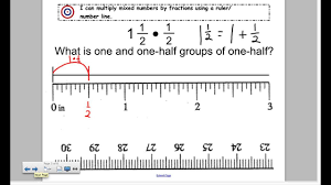 In this chapter, we will also learn about fractions on the number line. Multiply A Mixed Number By A Fraction Using A Number Line Youtube
