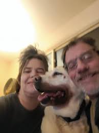 Mom mom mom. You going to share your dinner??? Honey and Chloe. 15 months  and 27 months Labradors.