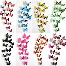 Cari produk wall sticker lainnya di tokopedia. Wallpaper Stiker Dinding Kupu Kupu 3d Butterfly Dekorasi Rumah Lazada Indonesia