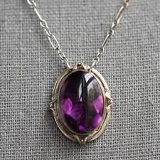 Art Deco Purple Stone Necklace 1920 S Art Deco Necklace Etsy Art Deco Necklace Purple Stone Necklace Deco Necklace