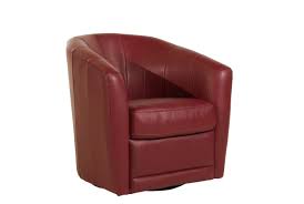Founded on a manufactured wood frame, this barrel chair features a curved back, rolled arms, and plastic round tapered legs. Giada B596 Top Grain Leather Barrel Chair Made Sofas And Sectionals