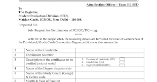 Get the genuineness certificate format pdf you need. Ignou New Form For Getting Genuineness Certificate Fees Rs 200 For Govt Aided And Rs 400 For Private Padasalai No 1 Educational Website
