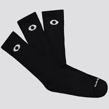 Kit Meia Oakley Essential Crew 3 Pares Preta Futfanatics