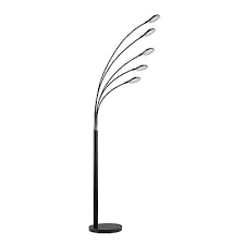 Lampadaire avec trépied en bois. Lampadaire Metal Noir 5 Spots H 180 Cm Led 25w Castorama
