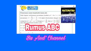 Instruksikan kepada siswa untuk membuat prosedur tiap langkah. Ayo Kita Menalar Hal 75 76 Penurunan Rumus Kuadratik Rumus Abc Matematika Kelas 9 Bab 2 Youtube