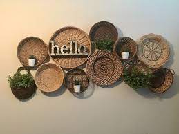 Check spelling or type a new query. Boho Farmhouse Basket Wall In 2020 Basket Wall Art Baskets On Wall Basket Wall Decor