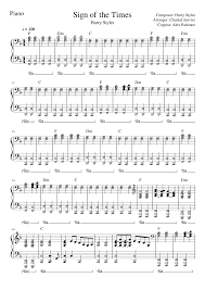 Learn to play guitar by chord / tabs using chord diagrams, transpose the key, watch video lessons and much more. Harry Styles Sign Of The Times Piano Chords Tutorial Sheet Music For Piano Solo Musescore Com