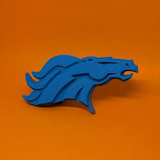 Download free denver broncos vector logo and icons in ai, eps, cdr, svg, png formats. 3d Printable Denver Broncos Logo By Chris Schneider