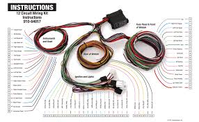 Electrical wiring devices instruction sheets. Amazon Com 12 Circuit Universal Street Rod Wiring Harness W Detailed Instructions Automotive