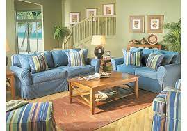 Cindy Crawford Home Beachside Denim 7 Pc Livingroom Living Room Furniture Furniture Home