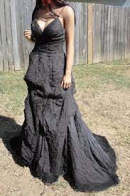 Hand Dyed Gothic Wedding Gown By Miosa By Mysunshinescloset 249 00 Black Wedding Dresses Gothic Wedding Wedding Gowns