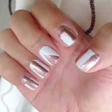 Rose & gold nail boutique is located in murrieta, california. Manicure Monday White Metallic Rose Gold Styled With Joy