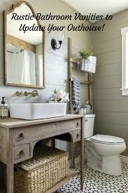 This is the biggest constraint for most copper sinks a sink made with copper material is a great choice for the bathroom. Rustic Bathroom Vanities To Upgrade Your Outhouse Builders Surplus