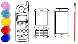 Pin By Reef On Art Drawing Coloring Coloring Page Mobile Phone Phone Coloring Pages