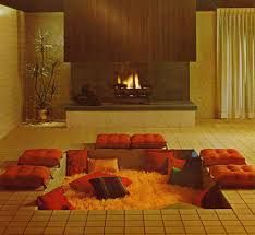 A conversation pit is essentially a sunken living room that is built into the floor of a large open room — though some are large enough to be the entire room on their own. Conversation Pit Sunken Living Room Retro Home Decor 70s Interior
