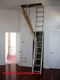 Installing a railing to a narrow staircase will give added security for anyone using stairs. Attic Stairs Stairway Codes Attic Stair Railing Landing Construction Safety