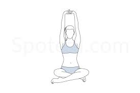 Seated Mountain Pose Parvatasana Mountain Pose Yoga Illustration Yoga For Flexibility