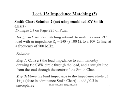 Lect 13 Impedance Matching 2