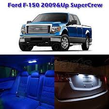 7x Blue Interior Led Lights Combo For 2009 2012 Ford F 150 Crew Xl Xlt Ford Trucks Camper Parts Salvage Parts