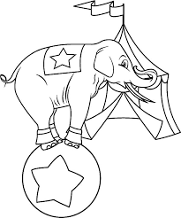 Parents may receive compensation when you click through and purchase from links contained on this website. Circus Elephant In Front Of Circus Tent Coloring Pages Best Place To Color