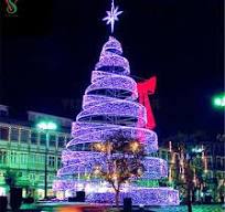 LED 3D Christmas Tree Motif Light for Street Decoration