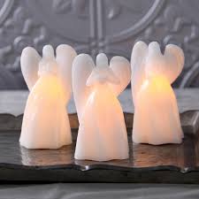 Lights Com Decor Flameless Candles Flameless Pillar Candles Shimmering Angel Flameless Pillar Candles Set Of 3