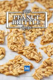 Keto Peanut Brittle Recipe Tasty Sugar Free Candy Delicious Recipe Sugar Free Candy Sugar Free Candy Recipes Peanut Brittle Recipe