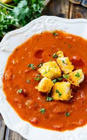 Chunky Tomato Soup Spicy Southern Kitchen Recipe Delicious Soup Recipes Tomato Soup Homemade Tomato Soup Recipes