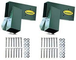 The swing set brackets are far and away the most important choice you make for your swing set. Eastern Jungle Gym Easy 1 2 3 A Frame 2 Brackets For Swing Set With All Mounting Hardware Green Pack Of 2 Amazon Ae