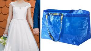 Bride S Ikea Bag Hack For Using Bathroom On Wedding Day Declared Genius Bride Ikea Wedding Wedding Day
