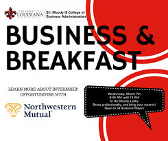 Recruiting intern position available accolades northwestern mutual has been in business for 157 years and has received a vast. Business And Breakfast B I Moody Iii College Of Business Administration