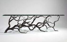 By using some extra woof some cool and appealing stuff. Branch Coffee Table Forged Steel Rectangular Artistic Table For Interior Designers By Mark Reed Mark Reed Sculpture