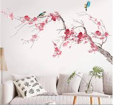 Birch Tree Wall Decals Peel And Stick This Is Peel And Stick Wall Decal You Can Just Stick On Your Wall Is Ok The M Size Is 35 43 Inch In Wi Floral Wall Decals Removable Wall Decals Wall Wallpaper