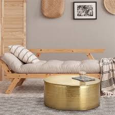 Sure, you could build a seat this sturdy for your shop. Womo Design Coffee Table O 76x32 Cm Gold Made Of Hammered Aluminium Alloy