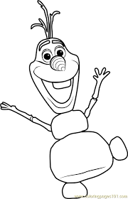Disney fabric frozen fabric elsa anna olaf coloring pages in black disney frozen coloring collection from camelot by the panel. Olaf Coloring Page For Kids Free Frozen Printable Coloring Pages Online For Kids Coloringpages101 Com Coloring Pages For Kids