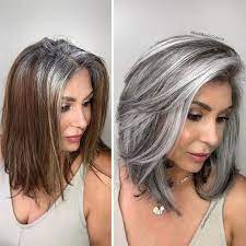 I want hair extensions but where do i go? Instead Of Covering Grey Roots This Hairdresser Makes Clients Embrace It With His Powerful Transformations 35 Pics Bored Panda