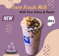 🌟 Introducing the Taro Fresh Milk With Taro Cubes & Pearls ...